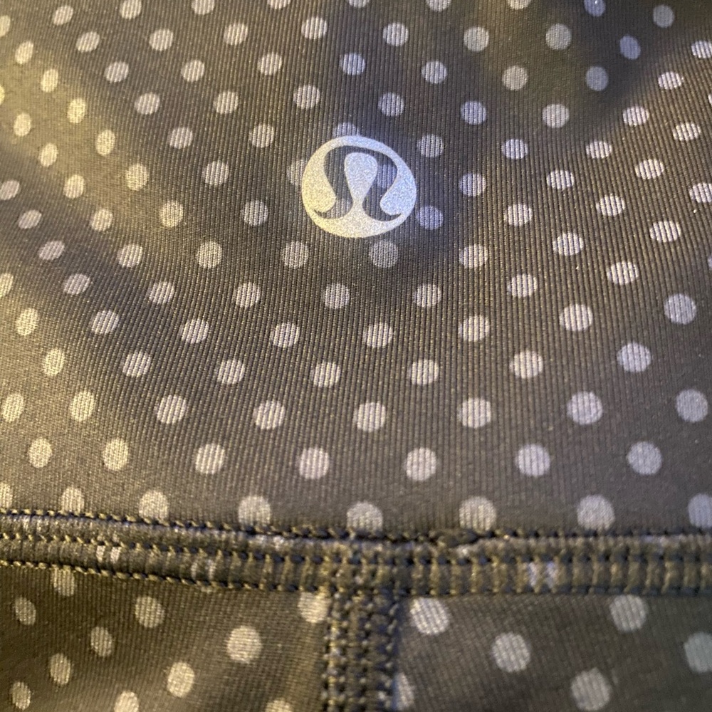 lululemon athletica Polka Dot Black Leggings
